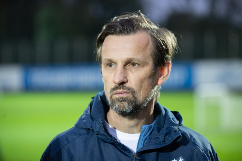 Сергей Семак на пресс-брифинге перед матчем с «Кайратом»