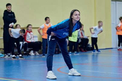 Маргарита Медведь и Елизавета Пирогова провели мастер-класс в рамках проекта РФС «Футбол в школе»