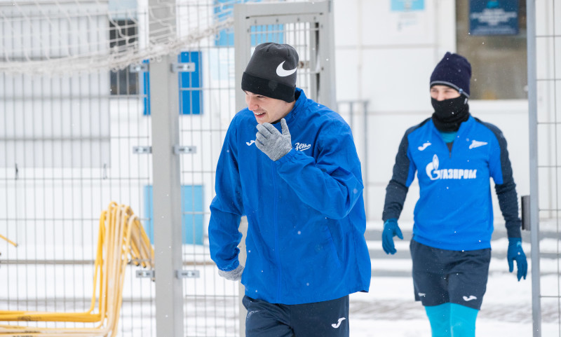 Тренировка «Зенита»-2 в Удельном парке