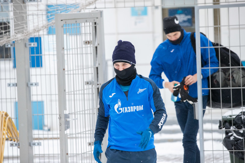 Тренировка «Зенита»-2 в Удельном парке
