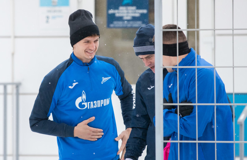 Тренировка «Зенита»-2 в Удельном парке