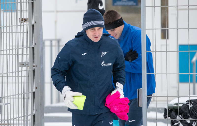 Тренировка «Зенита»-2 в Удельном парке