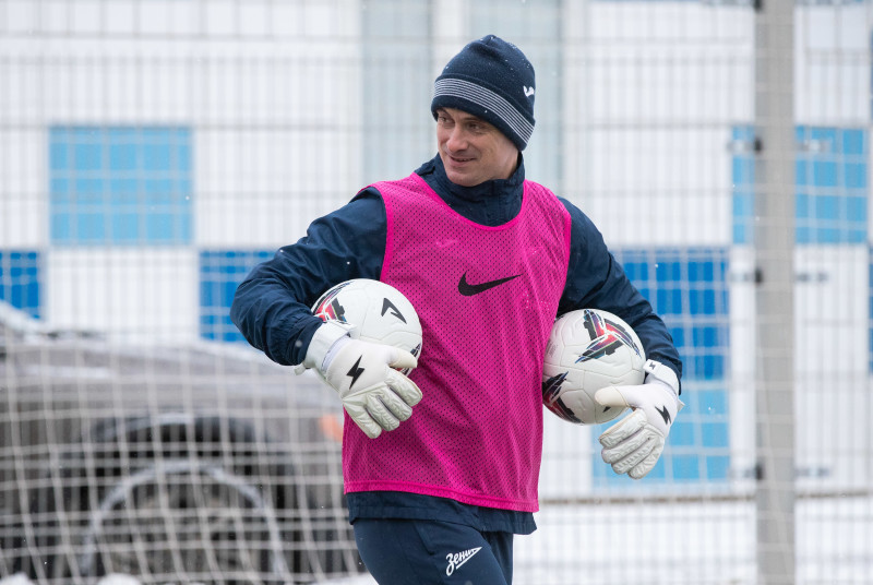 Тренировка «Зенита»-2 в Удельном парке