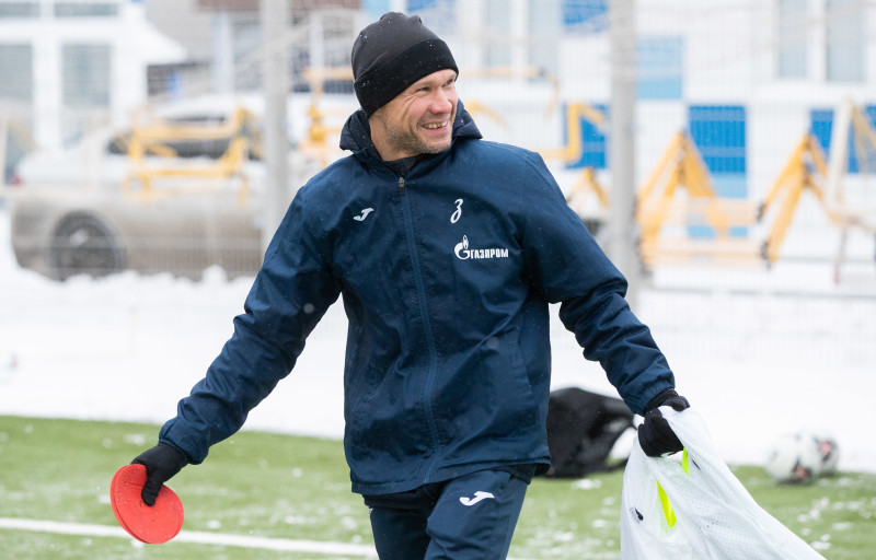 Тренировка «Зенита»-2 в Удельном парке