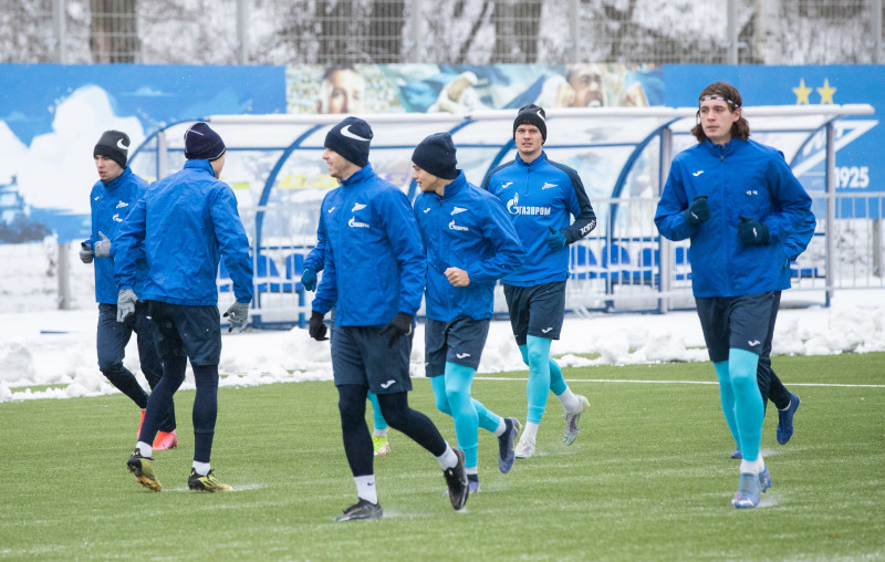 Тренировка «Зенита»-2 в Удельном парке