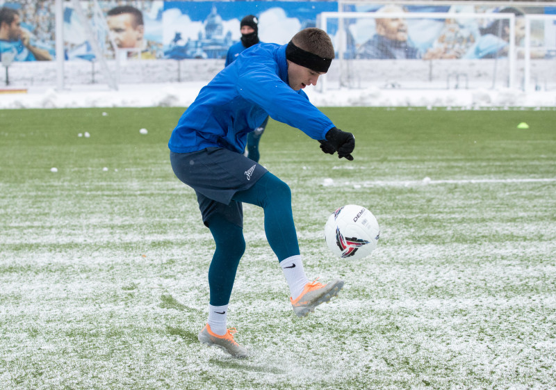 Тренировка «Зенита»-2 в Удельном парке