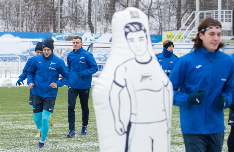 Тренировка «Зенита»-2 в Удельном парке