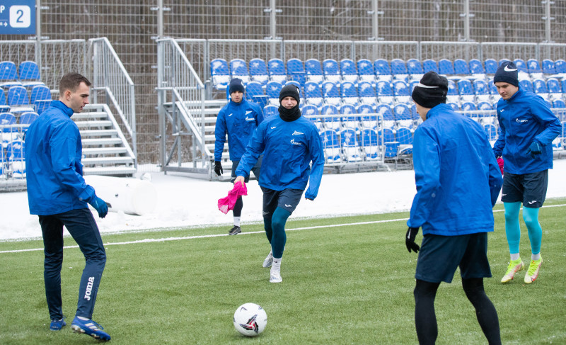 Тренировка «Зенита»-2 в Удельном парке