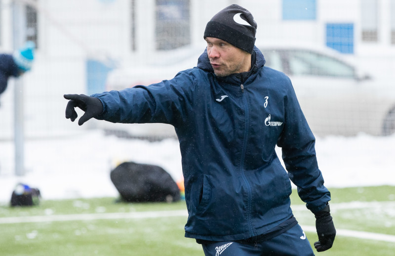 Тренировка «Зенита»-2 в Удельном парке