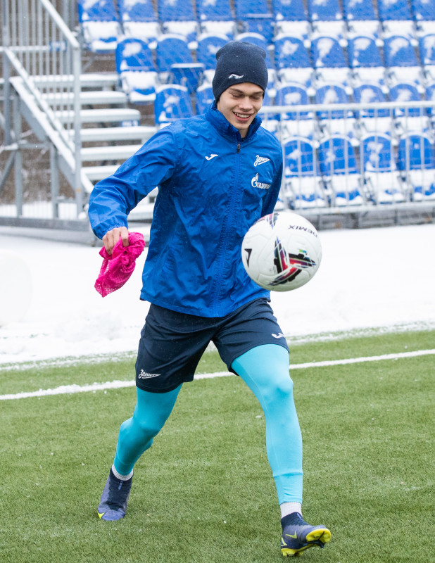 Тренировка «Зенита»-2 в Удельном парке