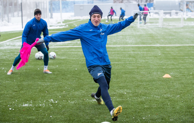 Тренировка «Зенита»-2 в Удельном парке