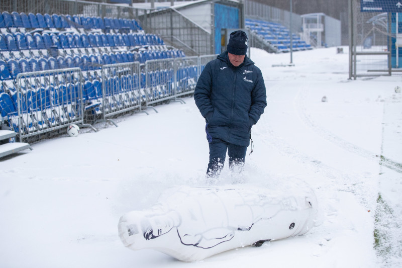 Тренировка «Зенита»-2 в Удельном парке