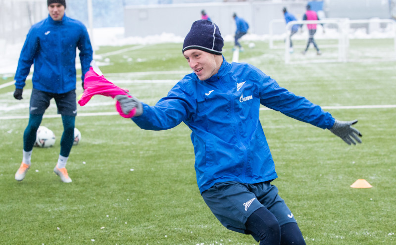 Тренировка «Зенита»-2 в Удельном парке