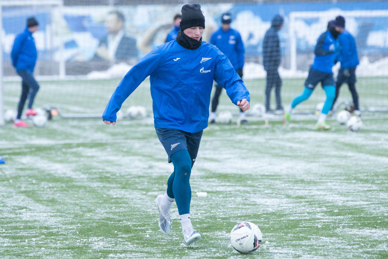 Тренировка «Зенита»-2 в Удельном парке