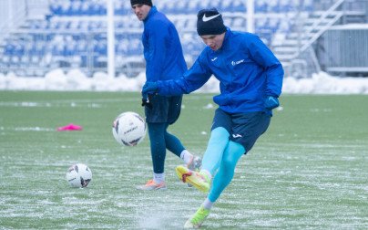 Тренировка «Зенита»-2 в Удельном парке