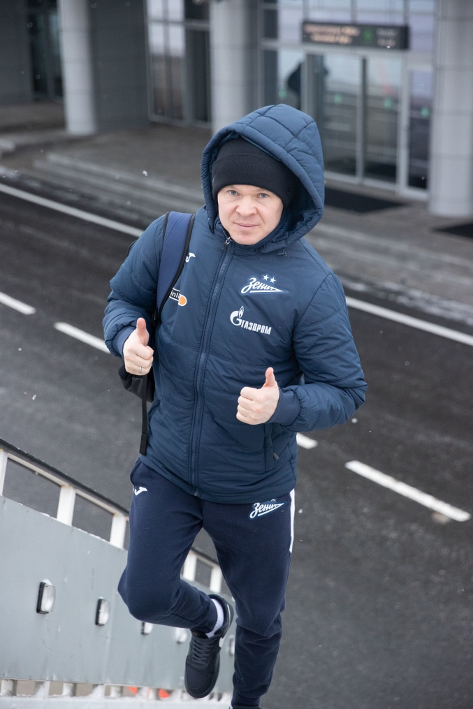 Вылет «Зенита» на матч с «Локомотивом»