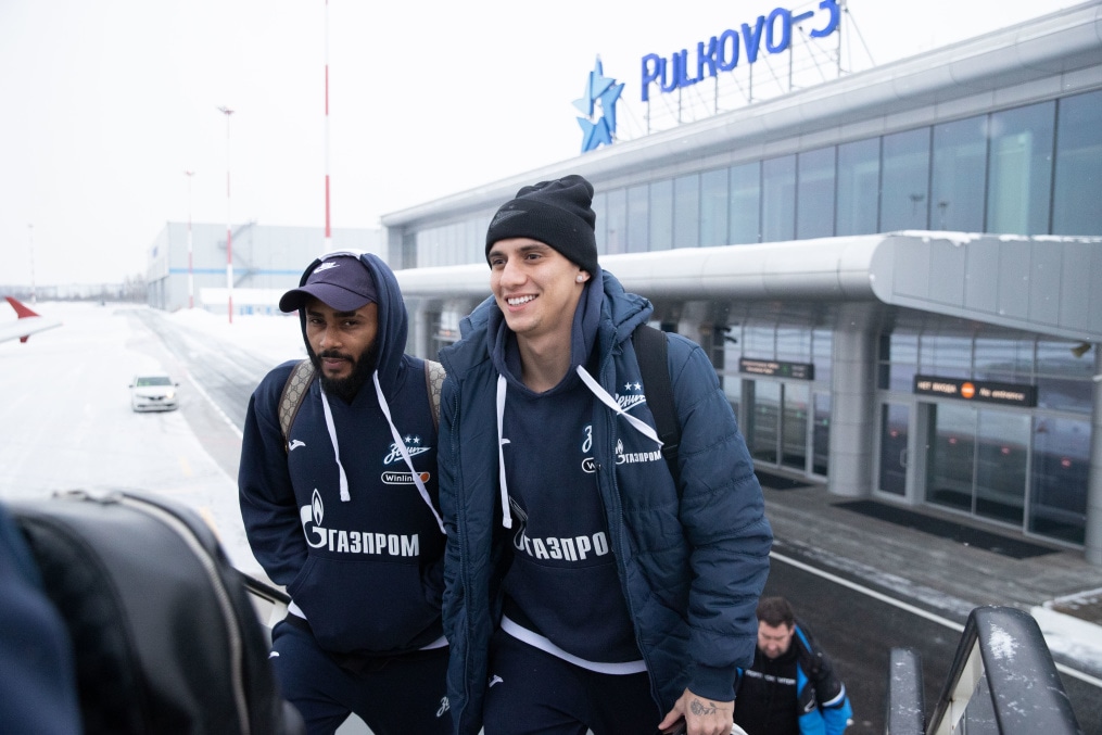 Вылет «Зенита» на матч с «Локомотивом»