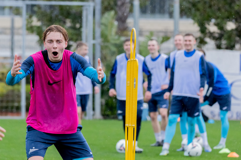 Зимний учебно-тренировочный сбор «Зенита»-2 в Турции: 15 февраля, утренняя тренировка