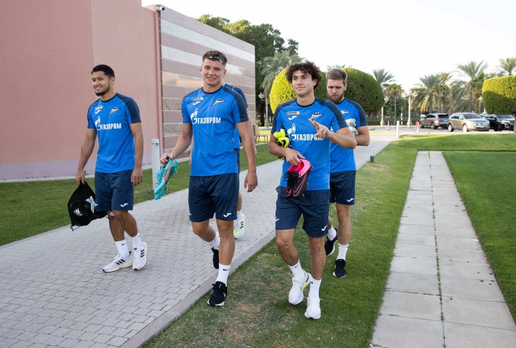 Третьи «Газпром» — тренировочные сборы  в Абу-Даби: 17 февраля, вечерняя тренировка