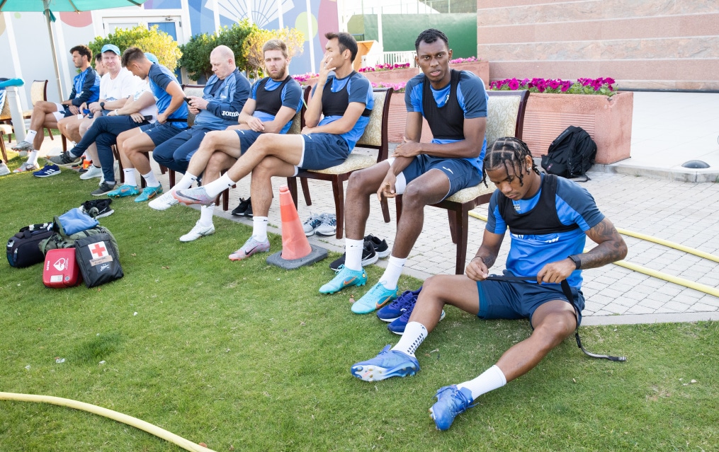 Третьи «Газпром» — тренировочные сборы  в Абу-Даби: 17 февраля, вечерняя тренировка