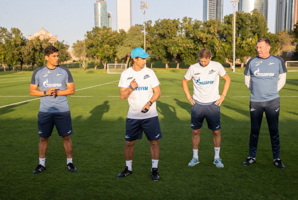 Третьи «Газпром» — тренировочные сборы  в Абу-Даби: 17 февраля, вечерняя тренировка
