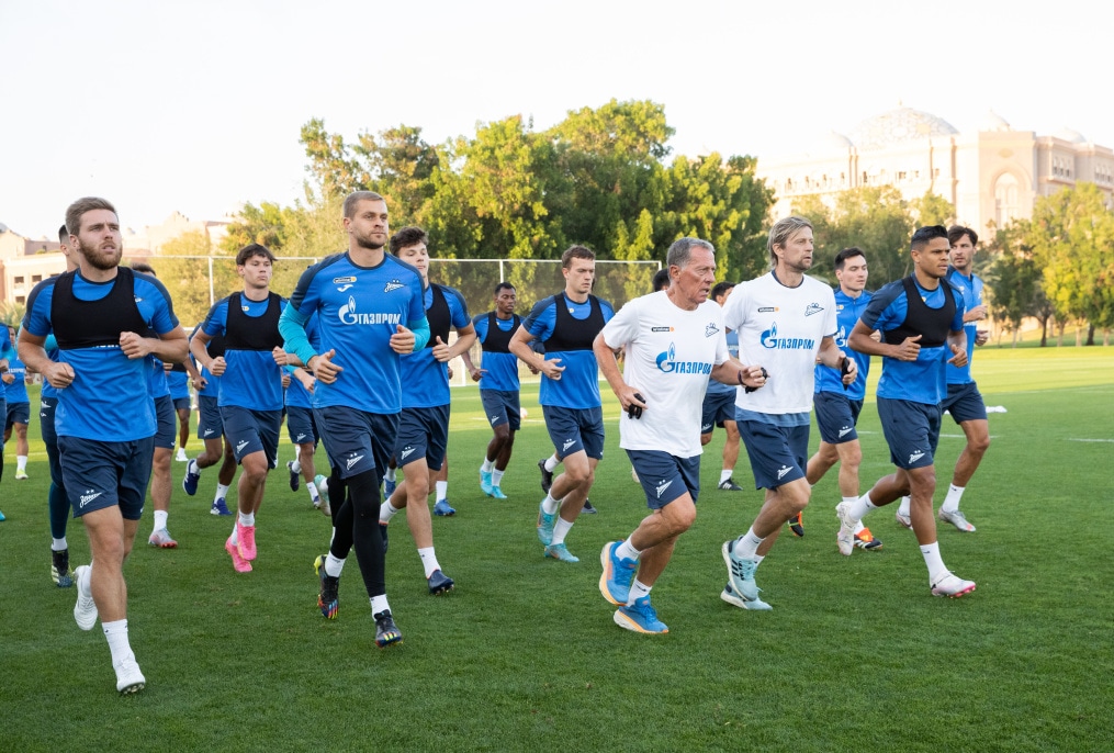 Третьи «Газпром» — тренировочные сборы  в Абу-Даби: 17 февраля, вечерняя тренировка