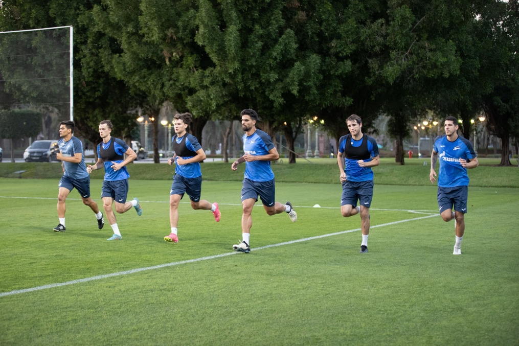 Третьи «Газпром» — тренировочные сборы  в Абу-Даби: 17 февраля, вечерняя тренировка