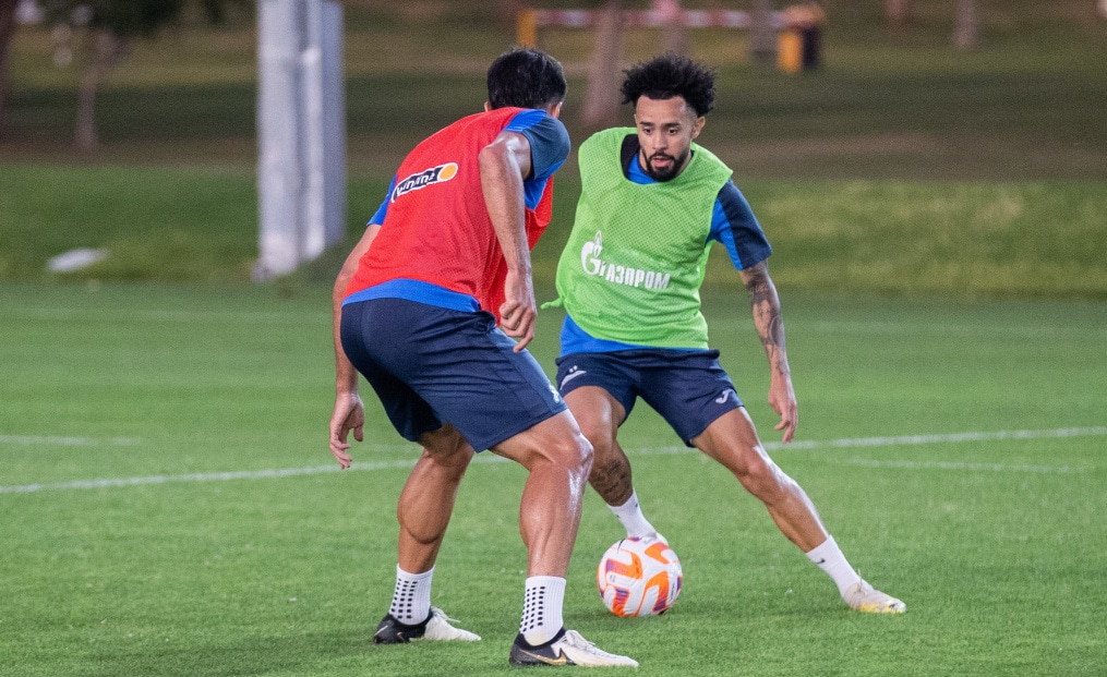 Третьи «Газпром» — тренировочные сборы  в Абу-Даби: 17 февраля, вечерняя тренировка