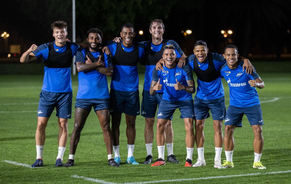 Третьи «Газпром» — тренировочные сборы  в Абу-Даби: 17 февраля, вечерняя тренировка