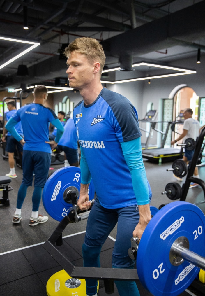 Третьи «Газпром» — тренировочные сборы  в Абу-Даби: 18 февраля, утренняя тренировка