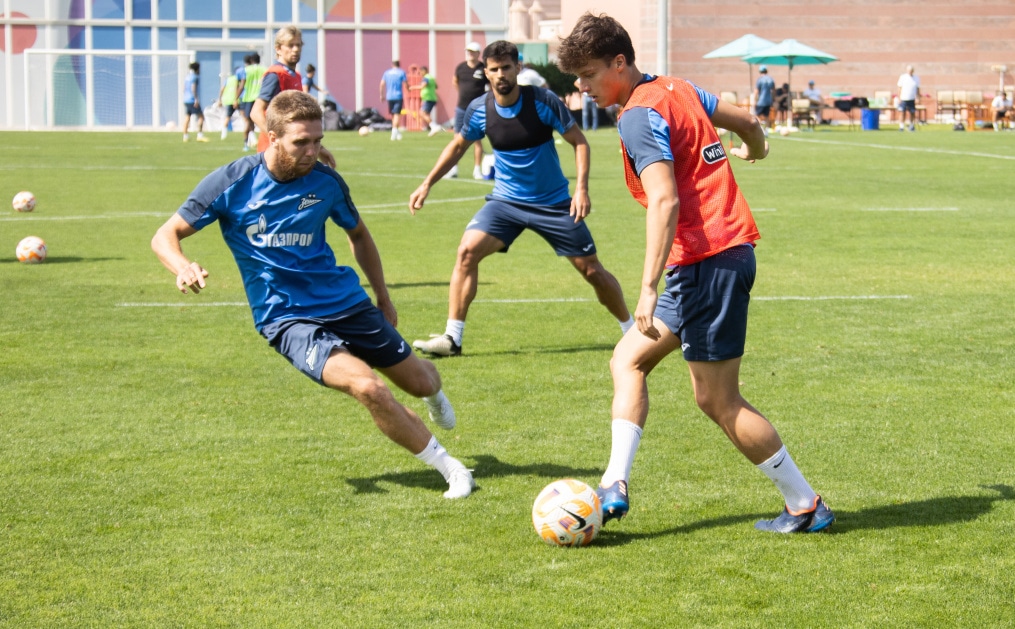 Третьи «Газпром» — тренировочные сборы  в Абу-Даби: 18 февраля, утренняя тренировка