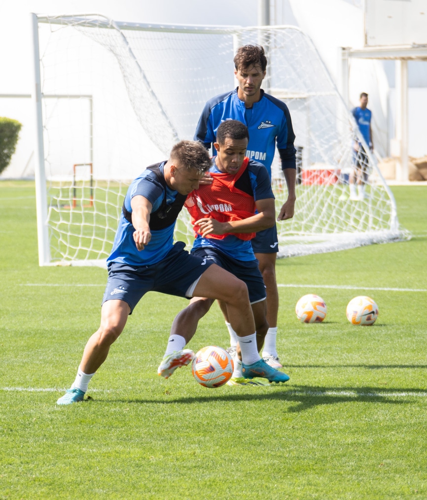 Третьи «Газпром» — тренировочные сборы  в Абу-Даби: 18 февраля, утренняя тренировка