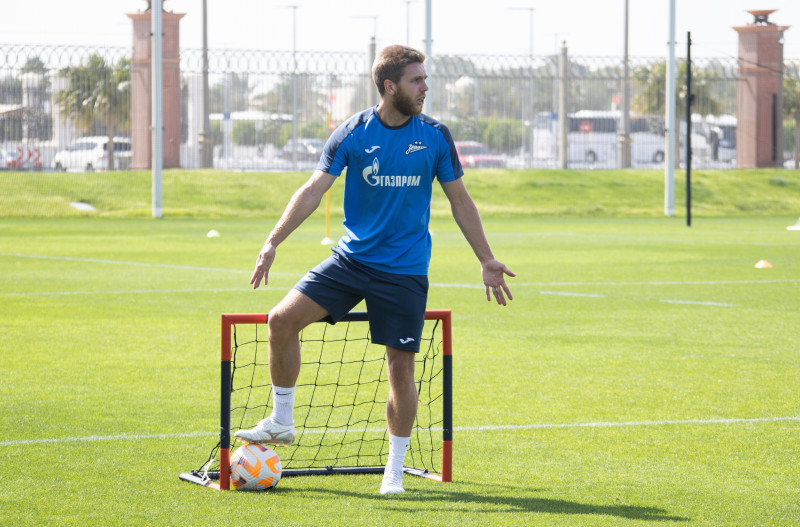 Третьи «Газпром» — тренировочные сборы  в Абу-Даби: 18 февраля, утренняя тренировка