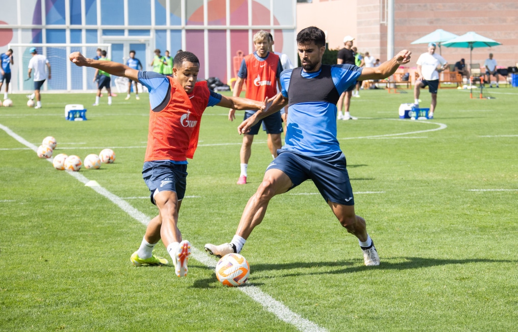 Третьи «Газпром» — тренировочные сборы  в Абу-Даби: 18 февраля, утренняя тренировка