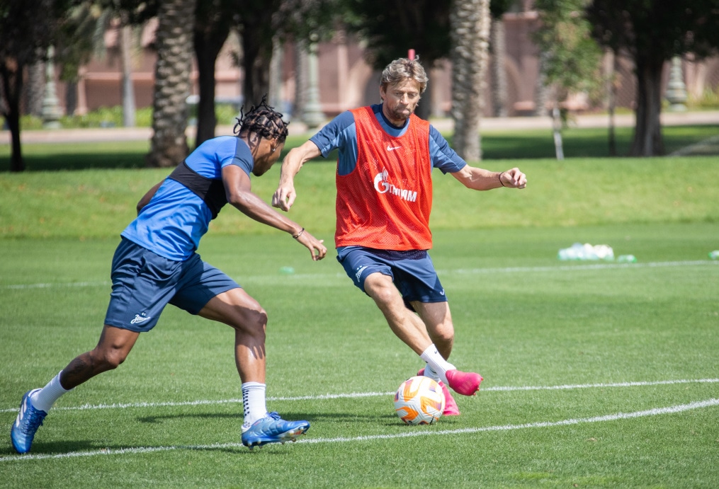 Третьи «Газпром» — тренировочные сборы  в Абу-Даби: 18 февраля, утренняя тренировка