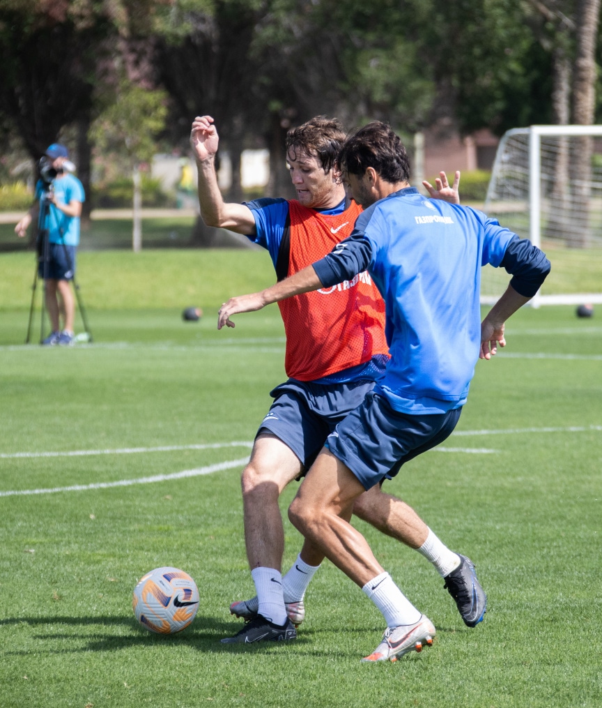Третьи «Газпром» — тренировочные сборы  в Абу-Даби: 18 февраля, утренняя тренировка