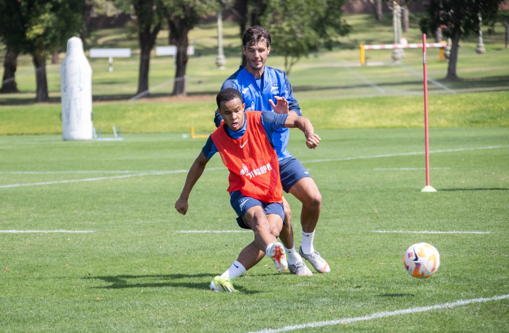Третьи «Газпром» — тренировочные сборы  в Абу-Даби: 18 февраля, утренняя тренировка
