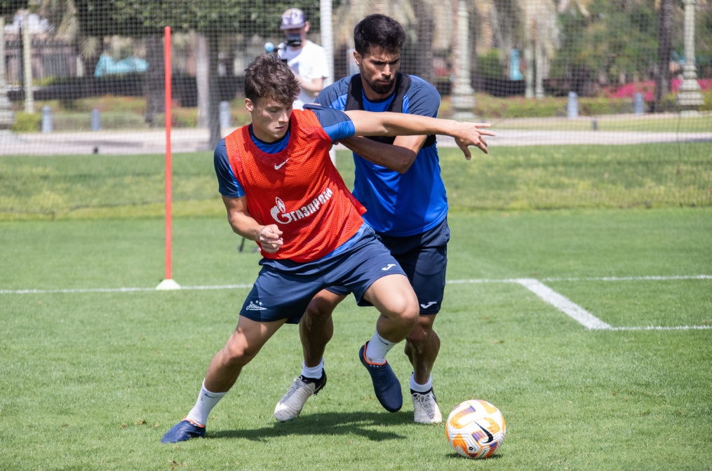 Третьи «Газпром» — тренировочные сборы  в Абу-Даби: 18 февраля, утренняя тренировка