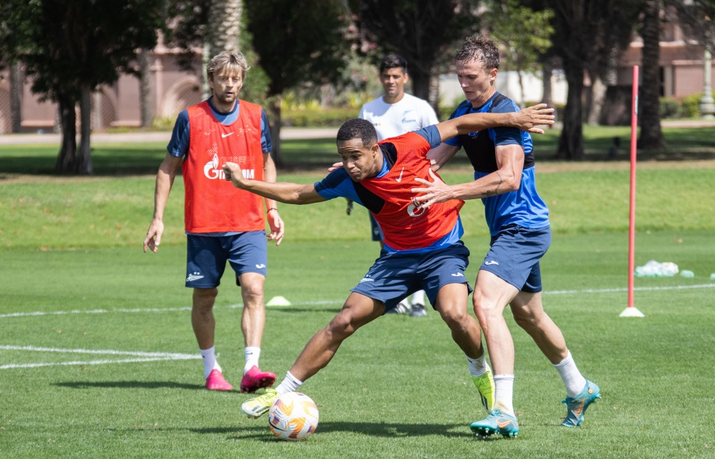 Третьи «Газпром» — тренировочные сборы  в Абу-Даби: 18 февраля, утренняя тренировка