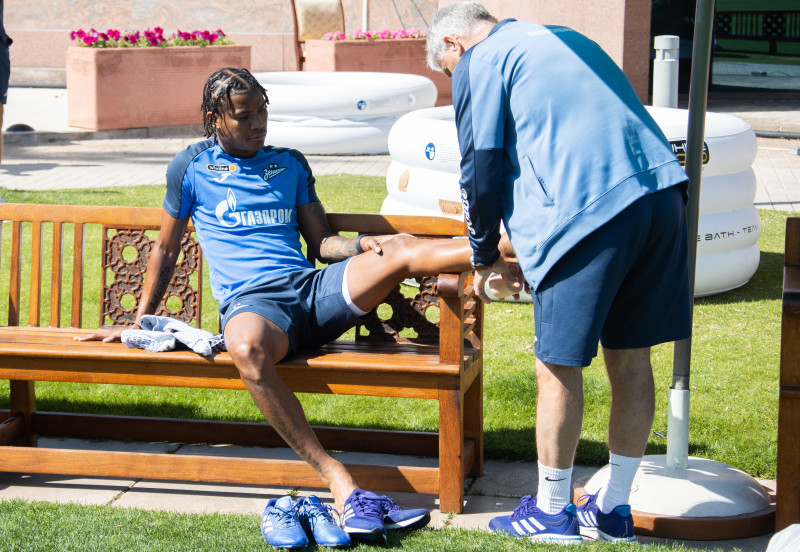 Третьи «Газпром» — тренировочные сборы  в Абу-Даби: 19 февраля, утренняя тренировка