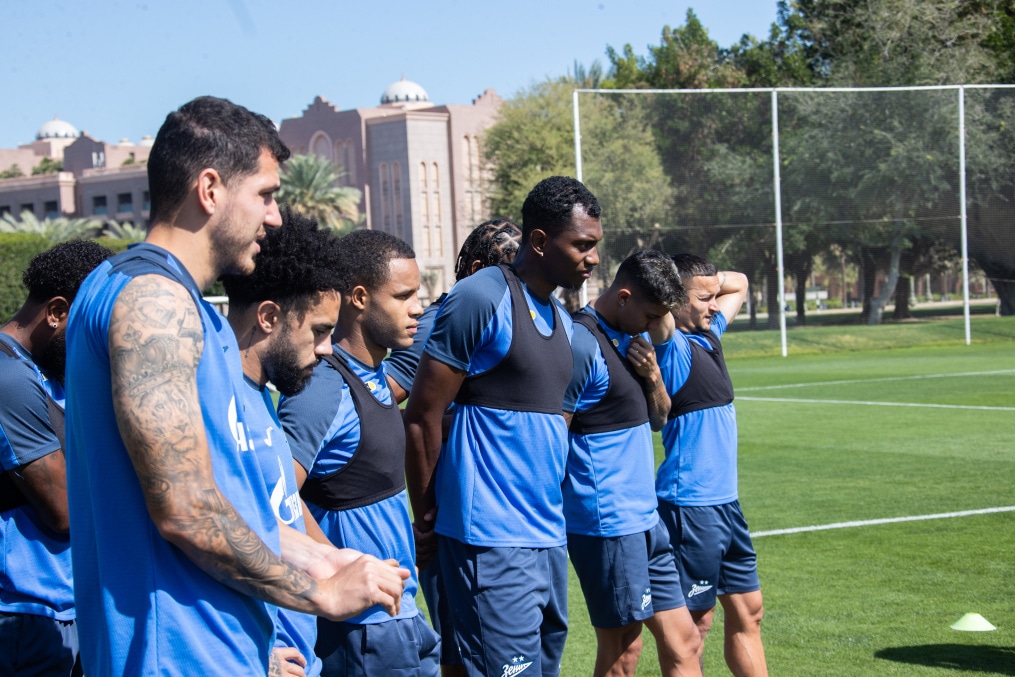 Третьи «Газпром» — тренировочные сборы  в Абу-Даби: 19 февраля, утренняя тренировка