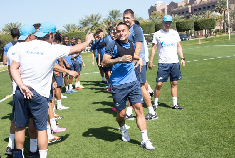 Третьи «Газпром» — тренировочные сборы  в Абу-Даби: 19 февраля, утренняя тренировка