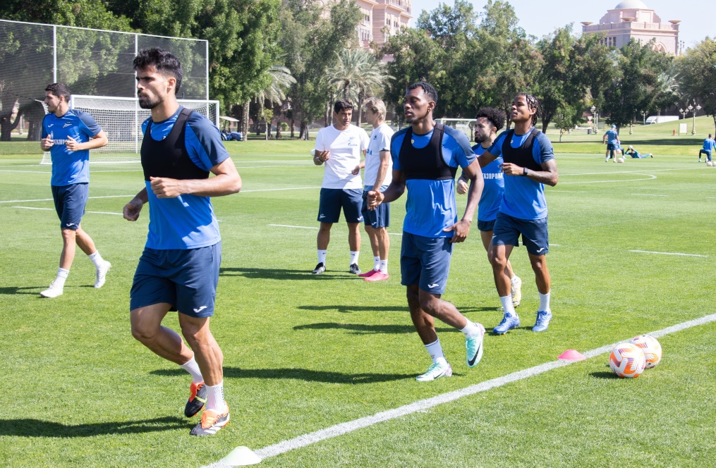 Третьи «Газпром» — тренировочные сборы  в Абу-Даби: 19 февраля, утренняя тренировка