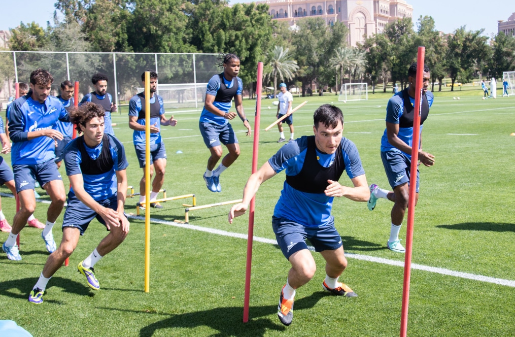 Третьи «Газпром» — тренировочные сборы  в Абу-Даби: 19 февраля, утренняя тренировка