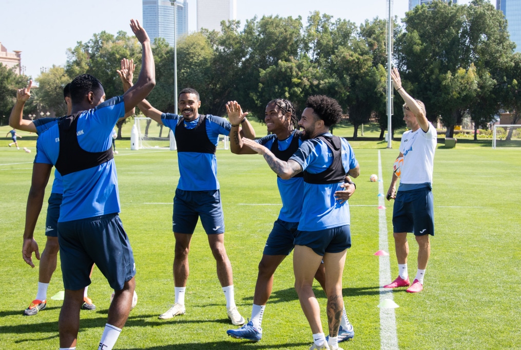 Третьи «Газпром» — тренировочные сборы  в Абу-Даби: 19 февраля, утренняя тренировка