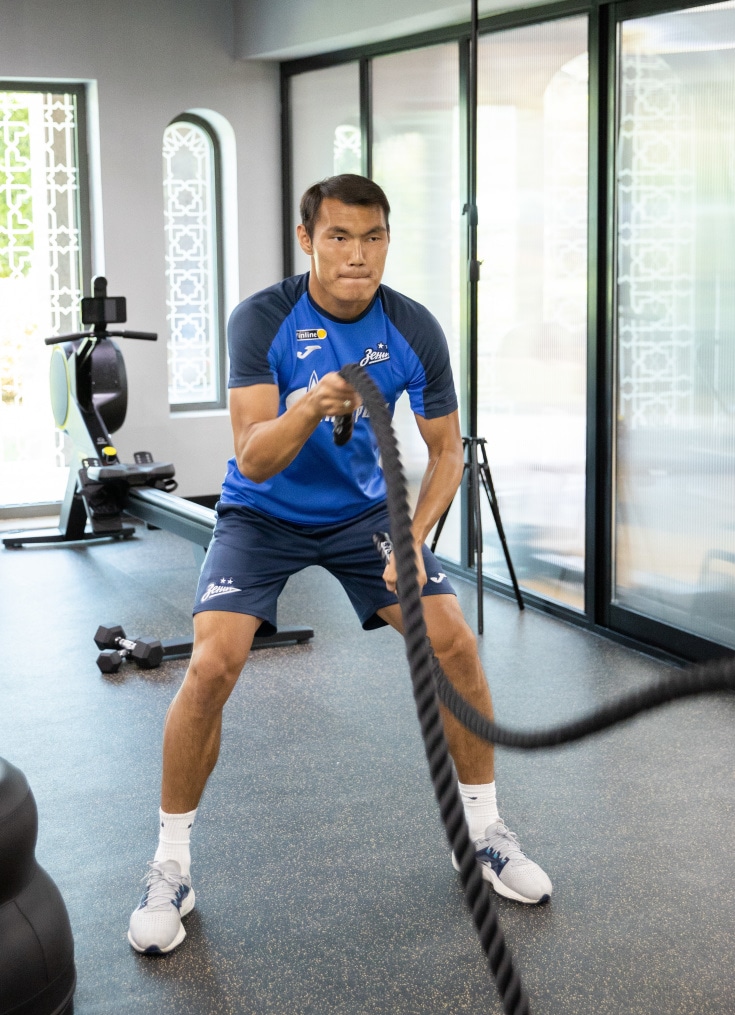 Третьи «Газпром» — тренировочные сборы  в Абу-Даби: 27 февраля, утренняя тренировка