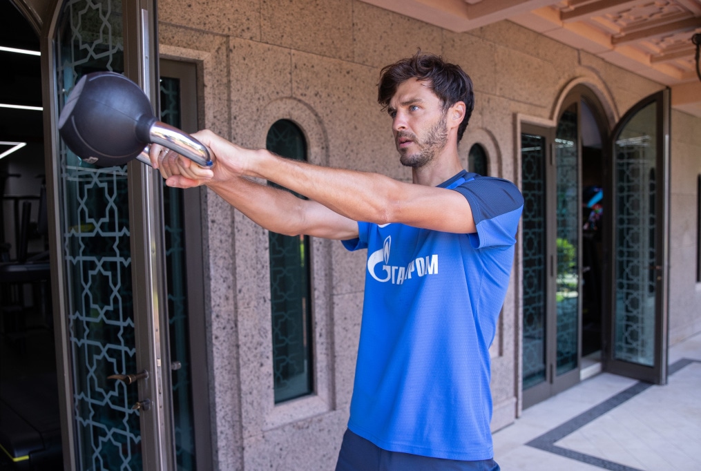 Третьи «Газпром» — тренировочные сборы  в Абу-Даби: 27 февраля, утренняя тренировка