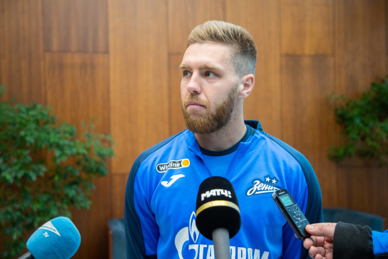Иван Сергеев на пресс-брифинге перед матчем с «Уралом»