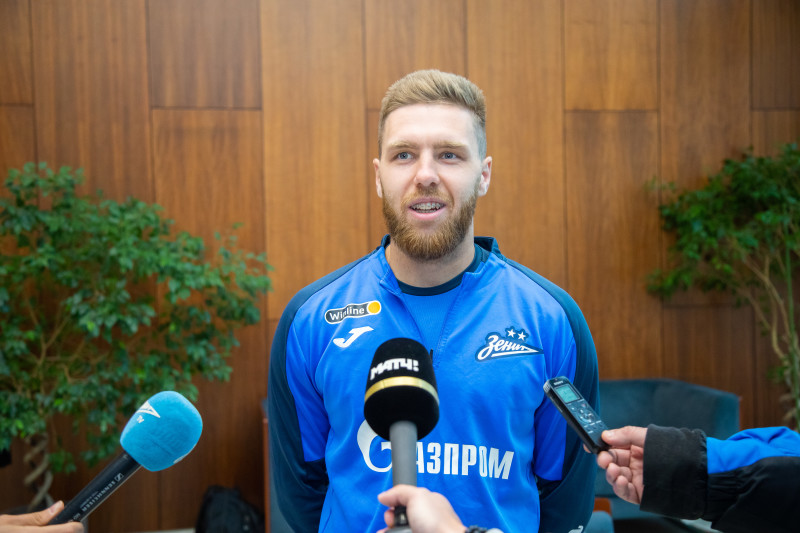 Иван Сергеев на пресс-брифинге перед матчем с «Уралом»