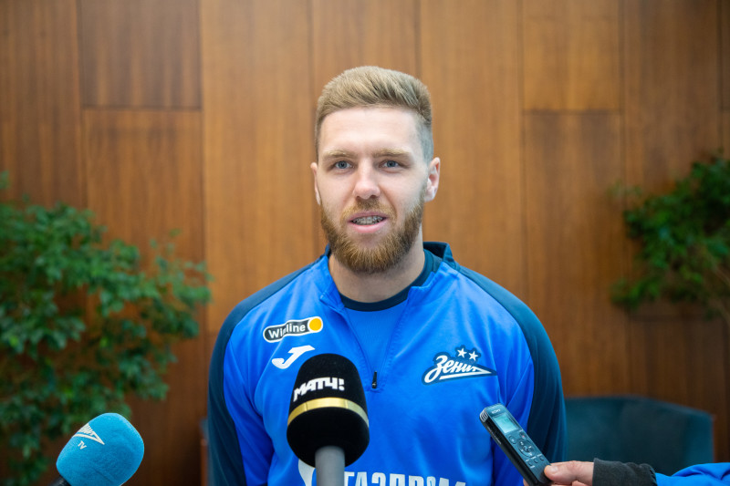Иван Сергеев на пресс-брифинге перед матчем с «Уралом»